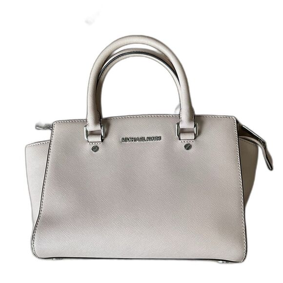 Michael Kors Handbags - Michael Kors Selma Medium Satchel Crossbody Dark Dune Saffiano Leather